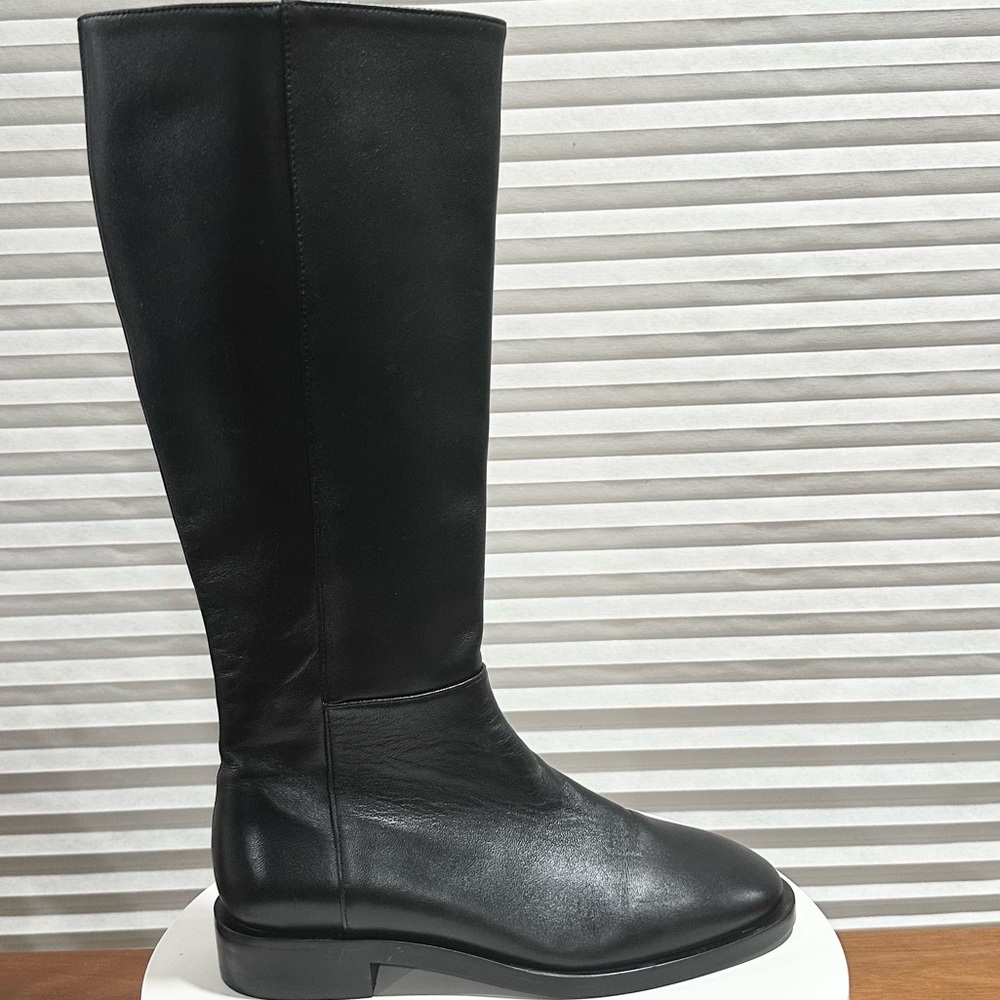 🌹STUART WEITZMAN🌹 Keelan Leather Knee Black Boots Size: 5B - Picture 4 of 14